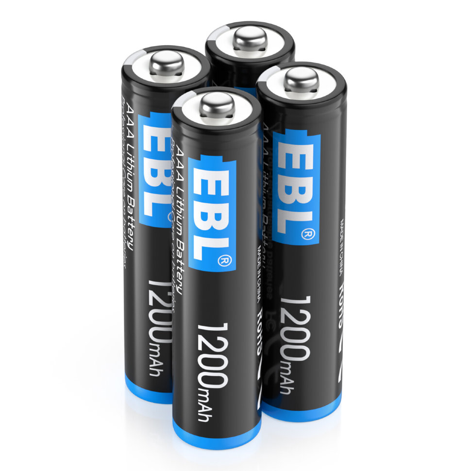 Комплект батареек EBL Lithium AAA 1200mAh (4шт) TB-LF12 - фото 7