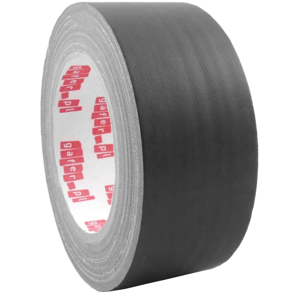Gaffer tape матовый MAX gafer.pl 50мм х 25мм Чёрный 