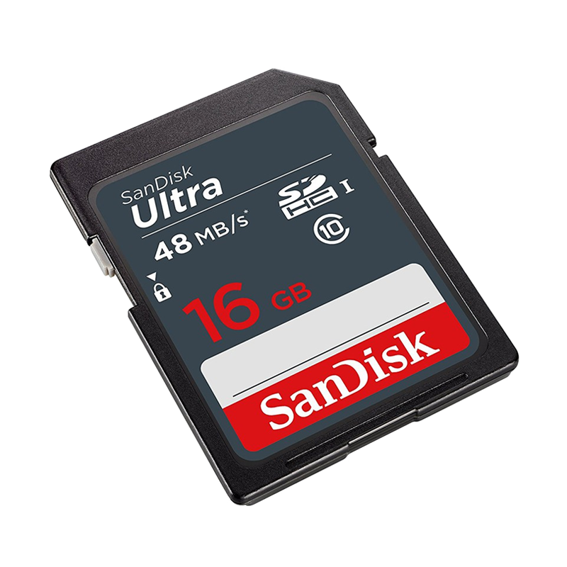 Карта памяти SanDisk Ultra SDHC 16Gb UHS-I U1 Class10 SDSDUNB-016G-GN3IN - фото 1