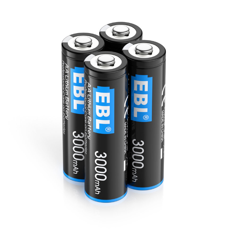 Комплект батареек EBL Lithium AA 3000mAh (4шт) TB-LF30 - фото 9