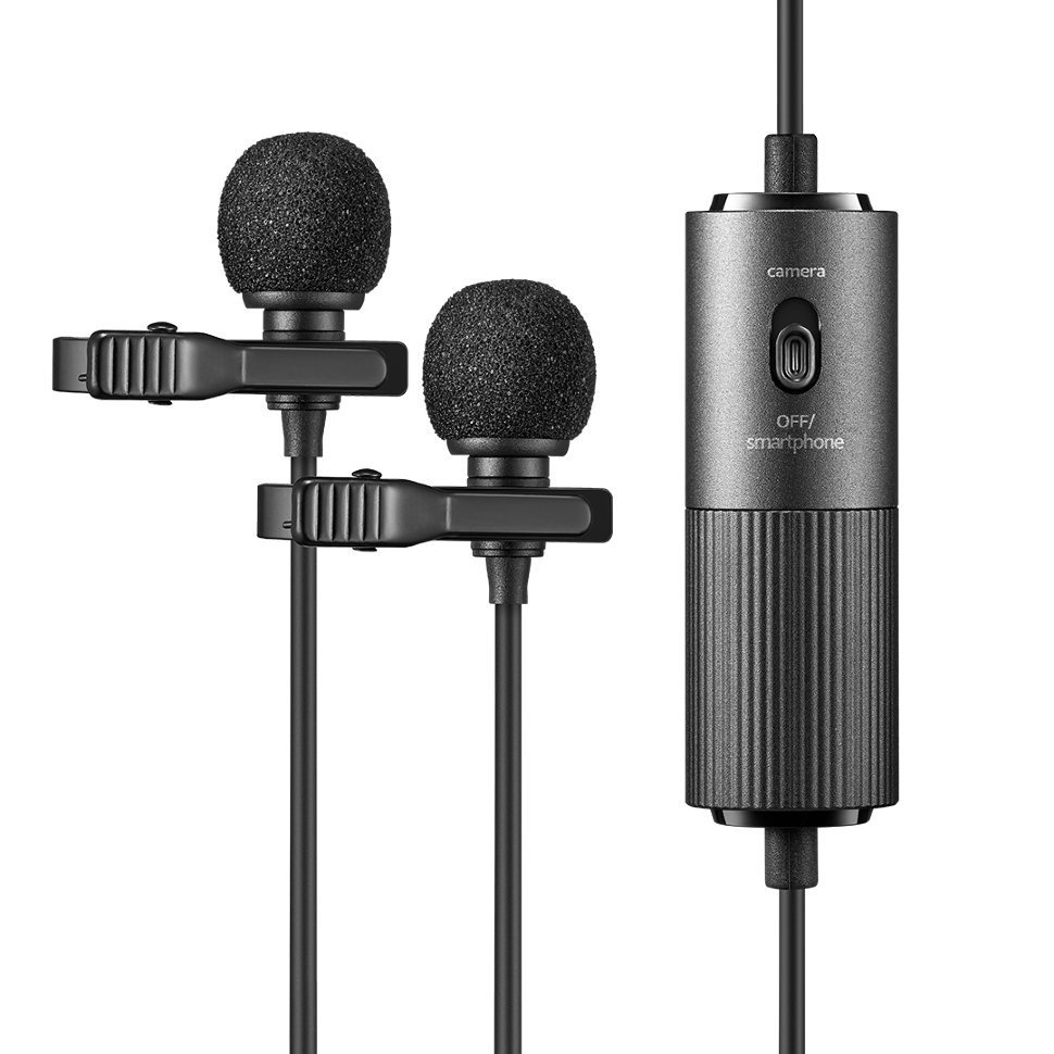Микрофон петличный двойной Godox LMD-40C микрофон петличный двойной comica cvm d02b 4 5м уцененный кат б уц cvm d02 b4 5m