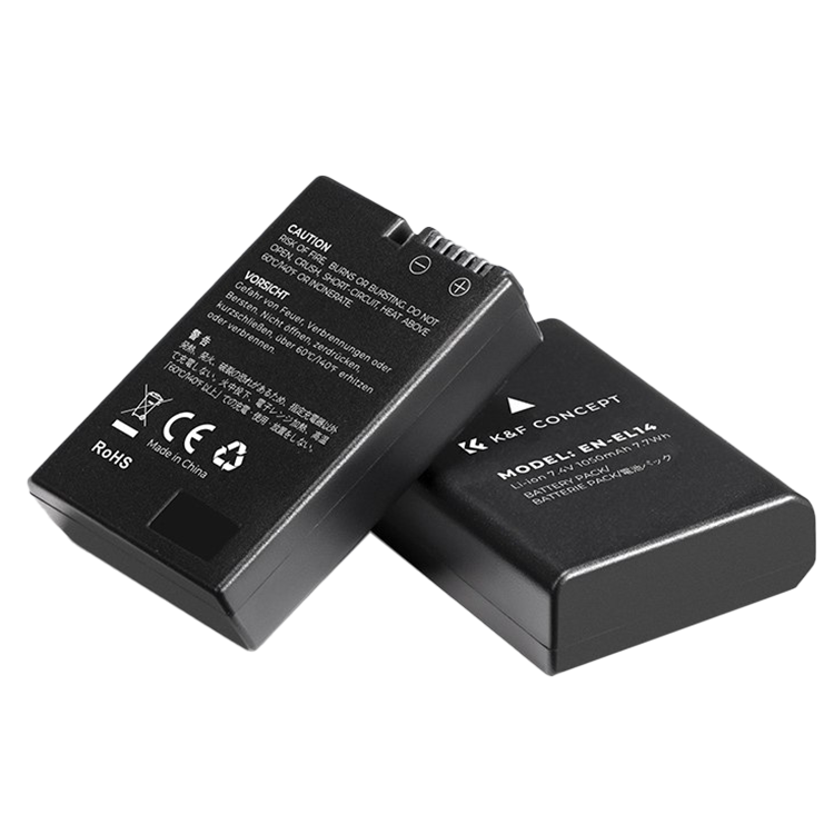 2 аккумулятора EN-EL14 + зарядное устройство K&F Concept KF28.0020 - фото 2