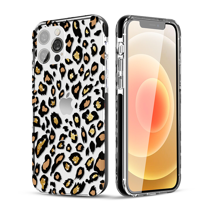 Чехол PQY Wild для iPhone 13 Leopard Kingxbar IP 13 6.1 чехол pqy wild для galaxy s20 plus zebra kingxbar s20p wild series zebra
