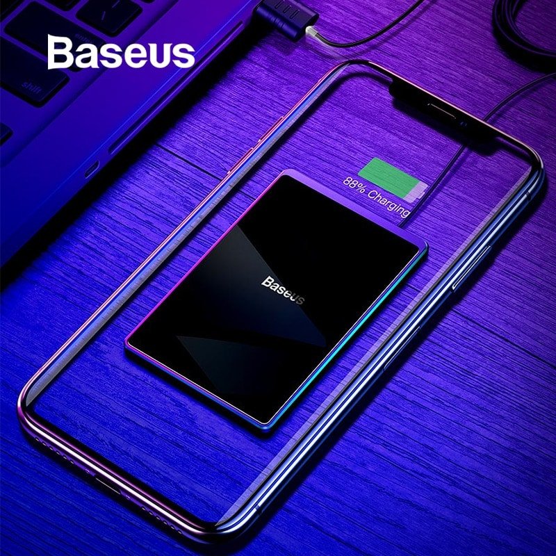 Беспроводная зарядка Baseus Card Ultra-thin 15 Вт Черная WX01B-01 - фото 2