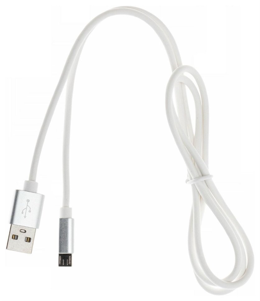 Кабель Cactus Type-C - micro USB 1м Белый CS-USB.A.USB.MICRO-1 - фото 3