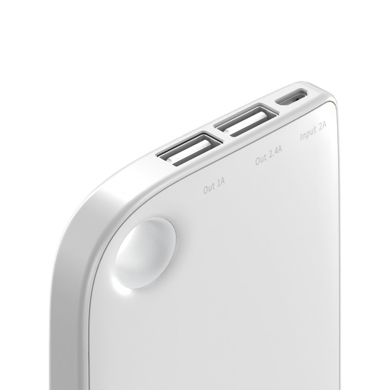 Внеший аккумулятор Baseus FAN DUAL MT-M11 8000mAh Белый PPMM11-02 зарядный датакабель microusb для iphone 4 5 6 airline
