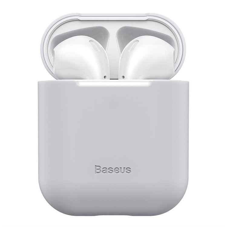 Чехол Baseus Case для Apple Airpods Серый WIAPPOD-BZ0G наушники baseus encok wm01 фиолетовые ngwm01 05