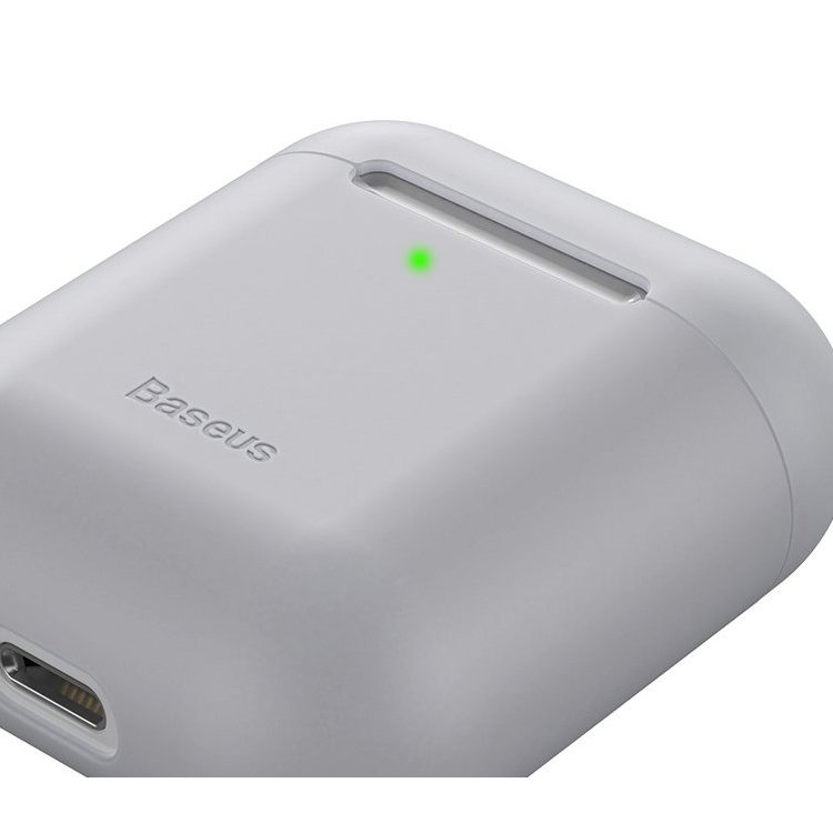Чехол Baseus Case для Apple Airpods Серый WIAPPOD-BZ0G - фото 5