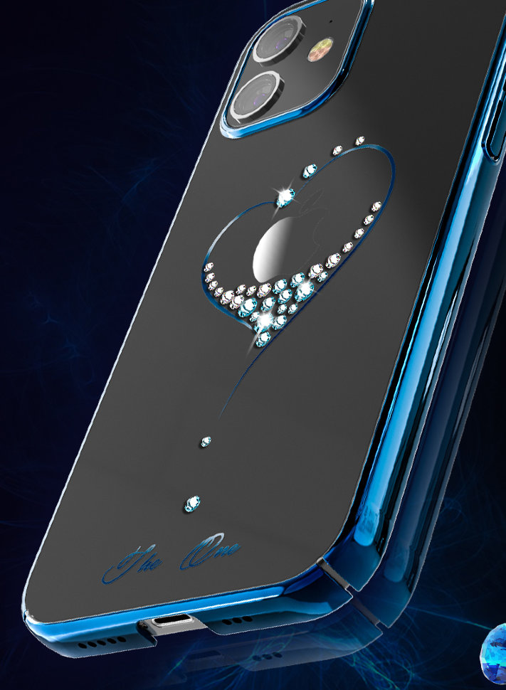 Чехол PQY Wish для iPhone 12 mini Синий Kingxbar IP 12 5.4 силиконовая накладка usams kingdom series для iphone 12 mini кант