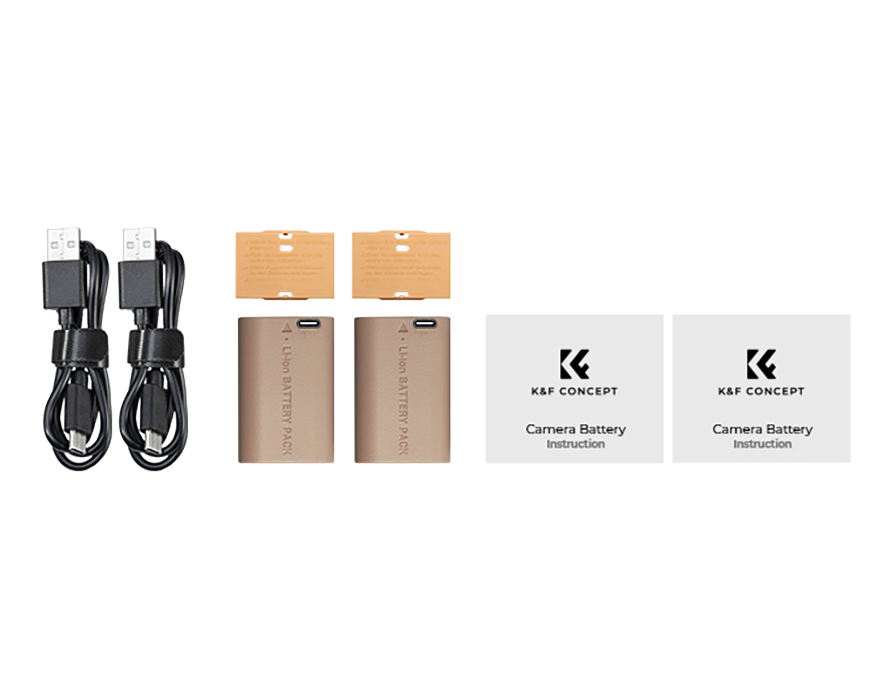 Комплект аккумуляторов K&F Concept LP-E6NH Type-C (2шт) KF28.0022S1 - фото 2