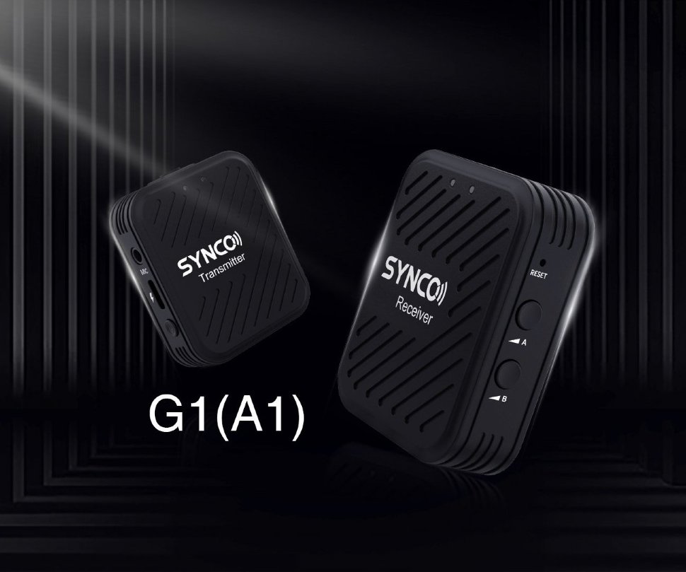 Радиосистема Synco G1(A1) RX + TX Чёрная G1A1 радиосистема mirfak audio we10 pro rx 2tx mfa11