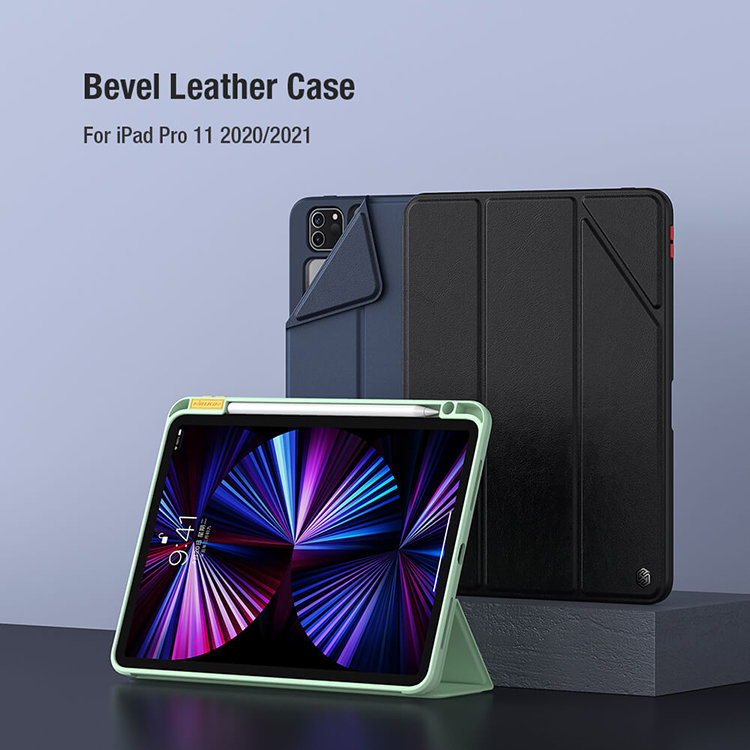 Чехол Nillkin Bevel для iPad Pro 11 2020/2021 Зелёный Bevel Leather Case Apple iPad Pro 11 2020/2021 Matcha Green - фото 4