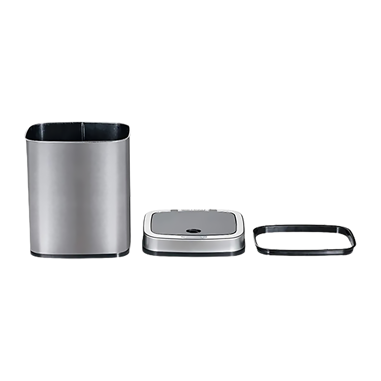 Умная урна для мусора Xiaomi Ninestars Stainless steel Sensor 12л Серебро DZT-12-5 - фото 8