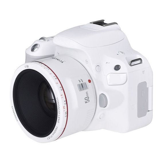 Объектив Yongnuo YN50mm F1.8 II для Canon Белый YN50mm F1.8 II/C White - фото 1