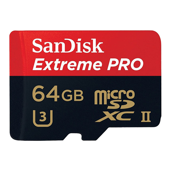 Карта памяти SanDisk Extreme microSDXC 64Gb UHS-II U3 + USB3.0 CR SDSQXPJ-064G-GN6M3 - фото 1