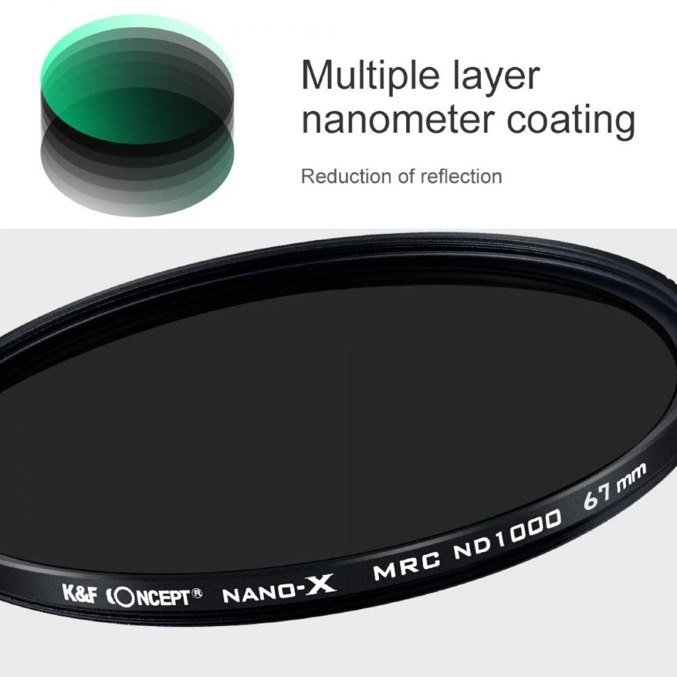 Светофильтр K&F Concept Nano X Pro ND1000 52mm KF01.1002 от Kremlinstore