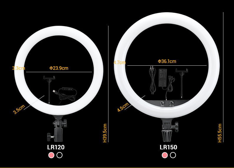 Осветитель кольцевой Godox LR120 LED Чёрный осветитель godox wl4b водонепроницаемый