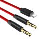 AUX кабель Baseus L33 Lightning+3.5 mm - 3.5mm 120 см Красный - Изображение 90298