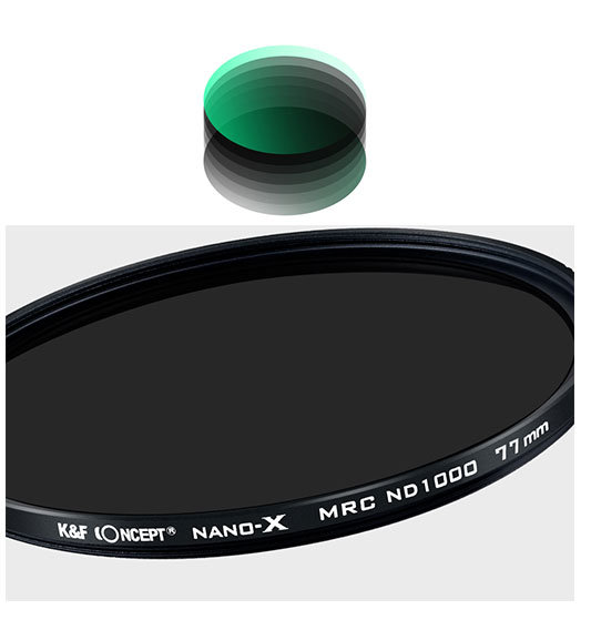 Светофильтр K&F Concept Nano X ND1000 55мм KF01.1003 аксессуары для камер b w 72mm t pro uv haze 010 mrc nano фильтр