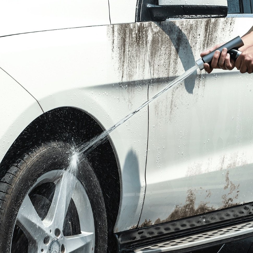 Автомойка Baseus Simple Life Car Wash Spray Nozzle 15m Чёрная CRXC01-B01 - фото 1
