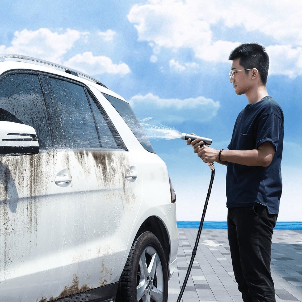 Автомойка Baseus Simple Life Car Wash Spray Nozzle 15m Чёрная CRXC01-B01 - фото 5
