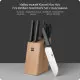 Набор ножей HuoHou HU0057 Fire Kitchen Steel Knife Set с подставкой (6 предметов) - Изображение 140321