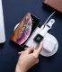 Беспроводная зарядка Baseus Smart 3in1 Phone+Watch+Pods (18W MAX) Белая - Изображение 96251