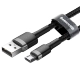 Кабель Baseus cafule USB - micro USB 2.4A 0.5M Черно-серый - Изображение 135511