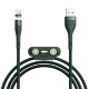 Кабель Baseus Zinc Magnetic USB - Micro USB+Lightning+Type-C 3А 1м Зеленый - Изображение 146437