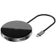 Хаб Baseus Circular Mirror (USB х4 + Type-C PD) Серый - Изображение 109549
