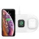 Беспроводная зарядка Baseus Smart 3in1 Phone+Watch+Pods (18W MAX) Белая - Изображение 96254