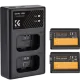 2 аккумулятора NP-FW50 + зарядное устройство K&F Concept KF28.0015 - Изображение 237021