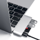 Хаб Satechi Type-C Pass-through USB HUB для Macbook 12" Серебро - Изображение 202203