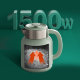 Электрический чайник Qcooker Retro Electric Kettle 1.5L Зелёный - Изображение 219758