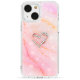 Чехол PQY Shell для iPhone 13 Розовый мрамор - Изображение 210391